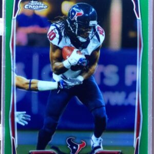 2014 Topps Chrome DeAndre Hopkins Green Refractor #40 Texans