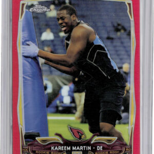 2014 Topps Chrome Kareem Martin Red Refractors SN25 #162 Cardinals
