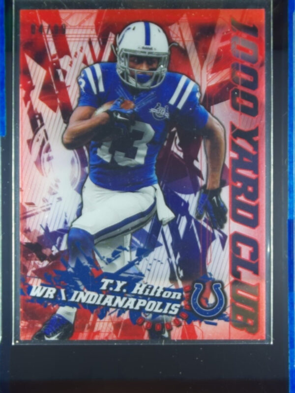 2014 Topps Chrome T.Y. Hilton SN99 #13 Colts 1,000 Yard Club Red Refractor