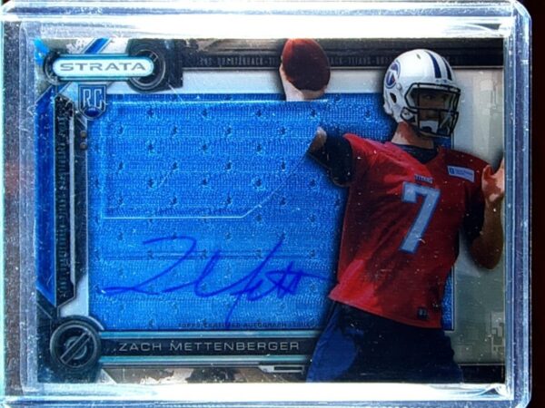 2014 Topps Strata Zach Mettenberger AUTO JSY #CCAR-ZM Titans