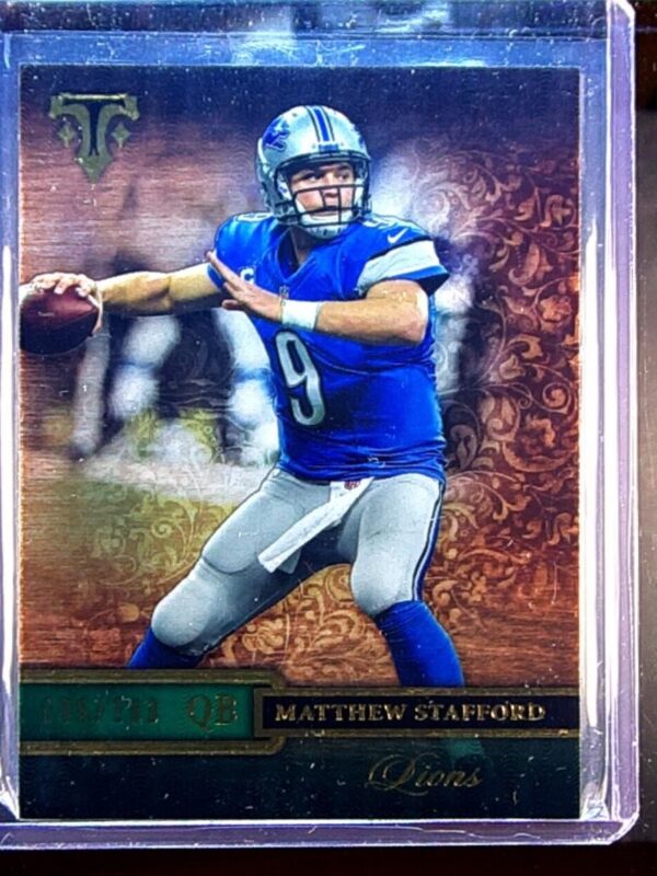 2014 Topps Triple Threads Matthew Stafford Emerald /199 #70 Lions