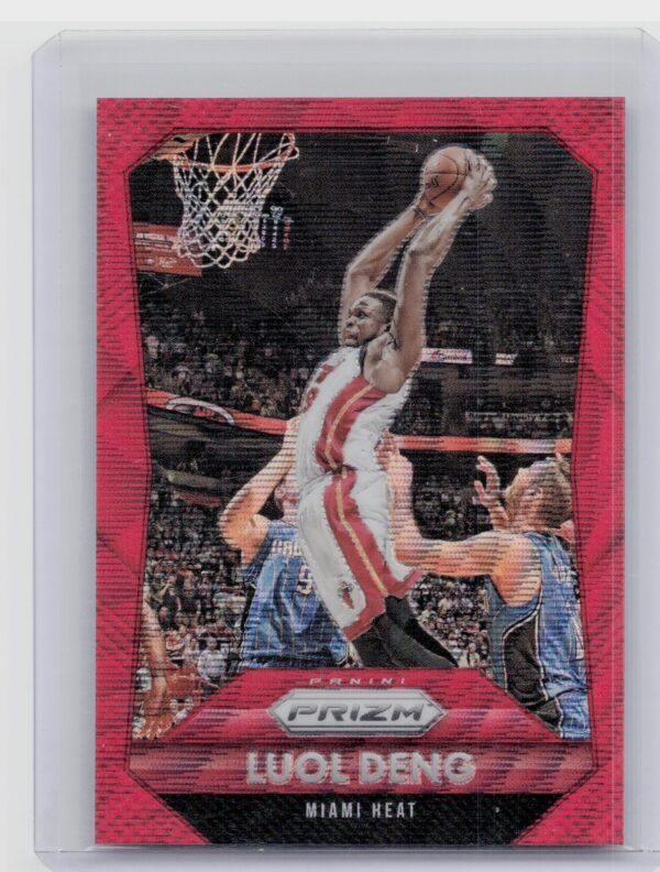 2015-16 Prizm Luol Deng Red Wave /350 #84 Heat
