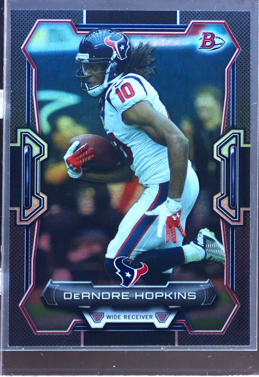 2015 Bowman DeAndre Hopkins Veterans Rainbow Black #48 Texans