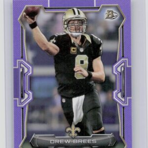 2015 Bowman Drew Brees Veterans Purple #73 Saints