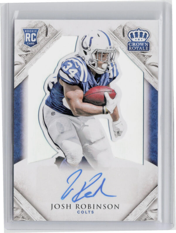2015 Panini Crown Royale Josh Robinson Silver Holofoil AU SN99 #175 Colts