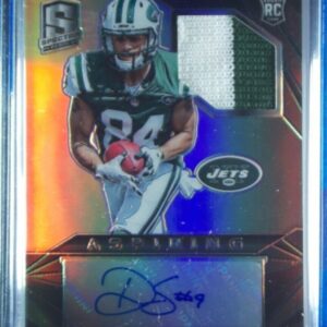 2015 Panini Spectra Devin Smith AU SN99 MEM #AJA-DS Jets Aspiring Patch Autograp