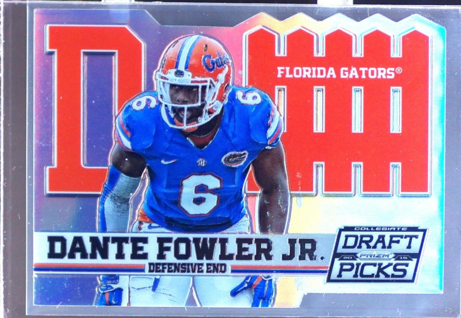 2015 Prizm Collegiate Draft Picks Dante Fowler Jr. #8 Gators D Fence Die Cuts