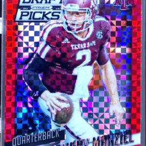 2015 Prizm Collegiate Draft Picks Johnny Manziel Prizms Red Power #49 Aggies
