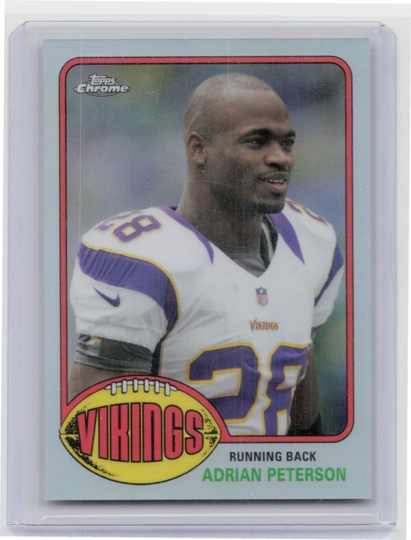 2015 Topps Chrome Adrian Peterson /99 #T60-AP Vikings 60th Anniversary Refracto