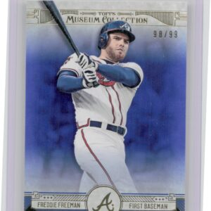 2015 Topps Museum Collection Freddie Freeman Blue SN99 #72 Braves