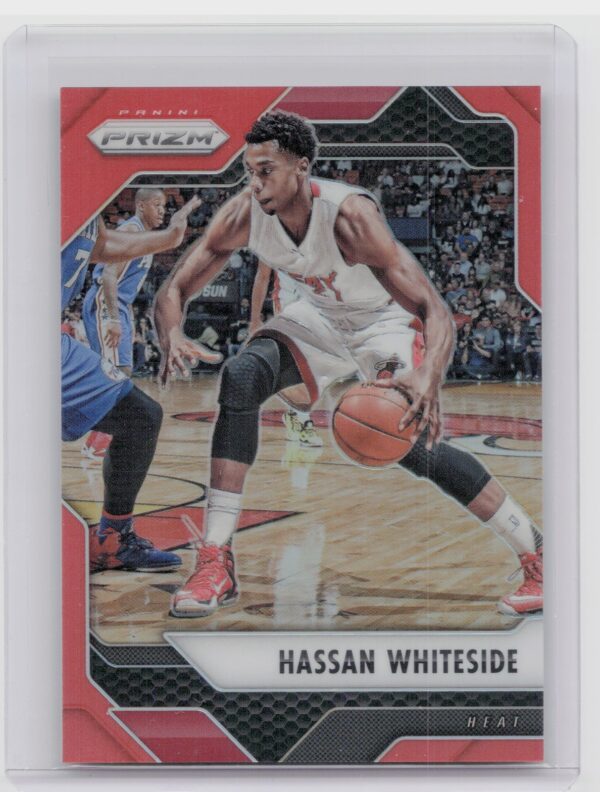 2016-17 Prizm Hassan Whiteside Orange Prizms /49 #81 Heat