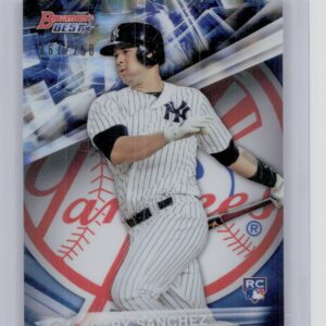 2016 Bowman's Best Gary Sanchez Blue Refractor SN250 #3 Yankees