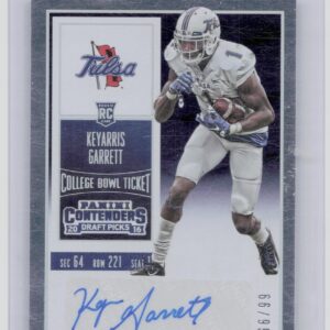2016 Contenders Draft Picks Keyarris Garrett Bowl Ticket Auto /99 #346 Hurrican