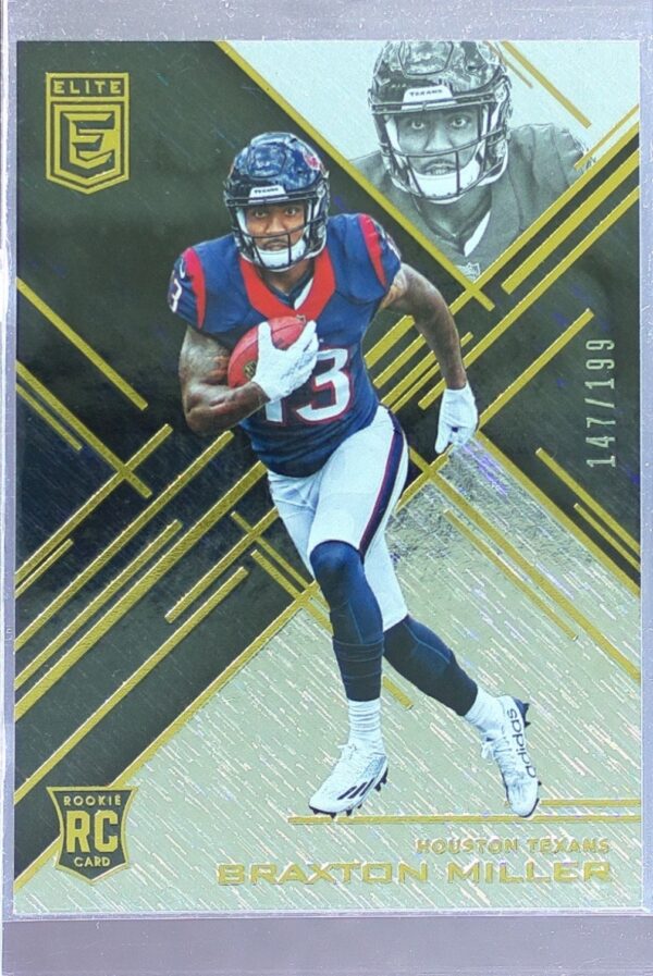 2016 Donruss Elite Braxton Miller Black /199 RC #177 Texans