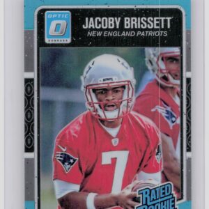 2016 Donruss Optic Jacoby Brissett Aqua SN299 #170 Patriots