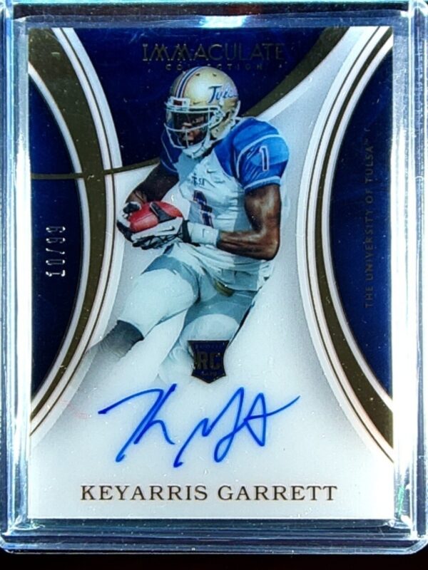 2016 Immaculate Collegiate Keyarris Garrett AUTO /99 #134 Hurricane