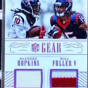 2016 NT DeAndre Hopkins / Will Fuller V /10 JSY #19 Texans Holo Silver