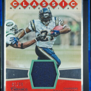 2016 Panini Classics LaDainian Tomlinson SN99 MEM #10 Chargers Classic Material
