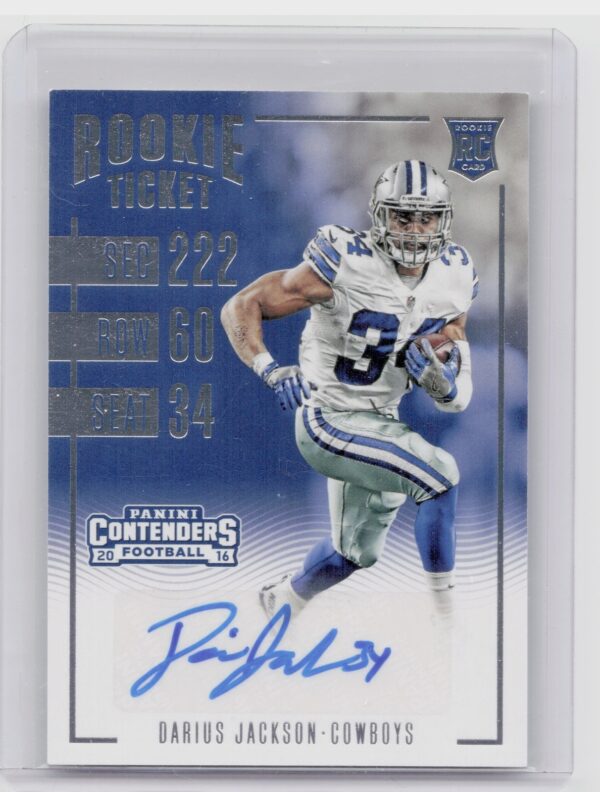 2016 Panini Contenders Darius Jackson AU RC #171 Cowboys