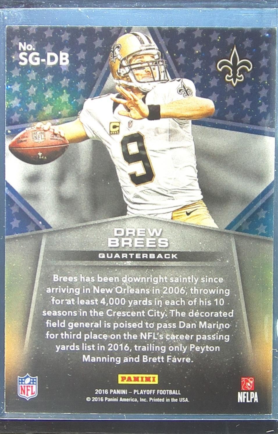 2016 Playoff Drew Brees #SG-DB Saints Star Gazing - Image 3