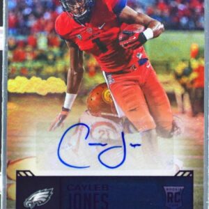 2016 Prestige Cayleb Jones Auto /100 #CJO Eagles Rookies Signatures Xtra Points