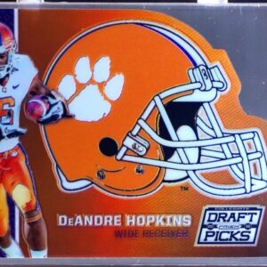 2016 Prizm Collegiate Draft Picks DeAndre Hopkins #13 Tigers Helmet Die Cut