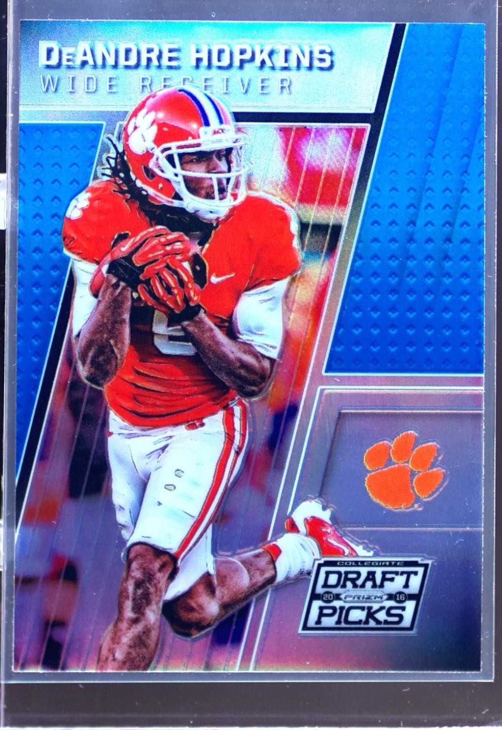 2016 Prizm Collegiate Draft Picks DeAndre Hopkins Prizms Blue #26 Tigers