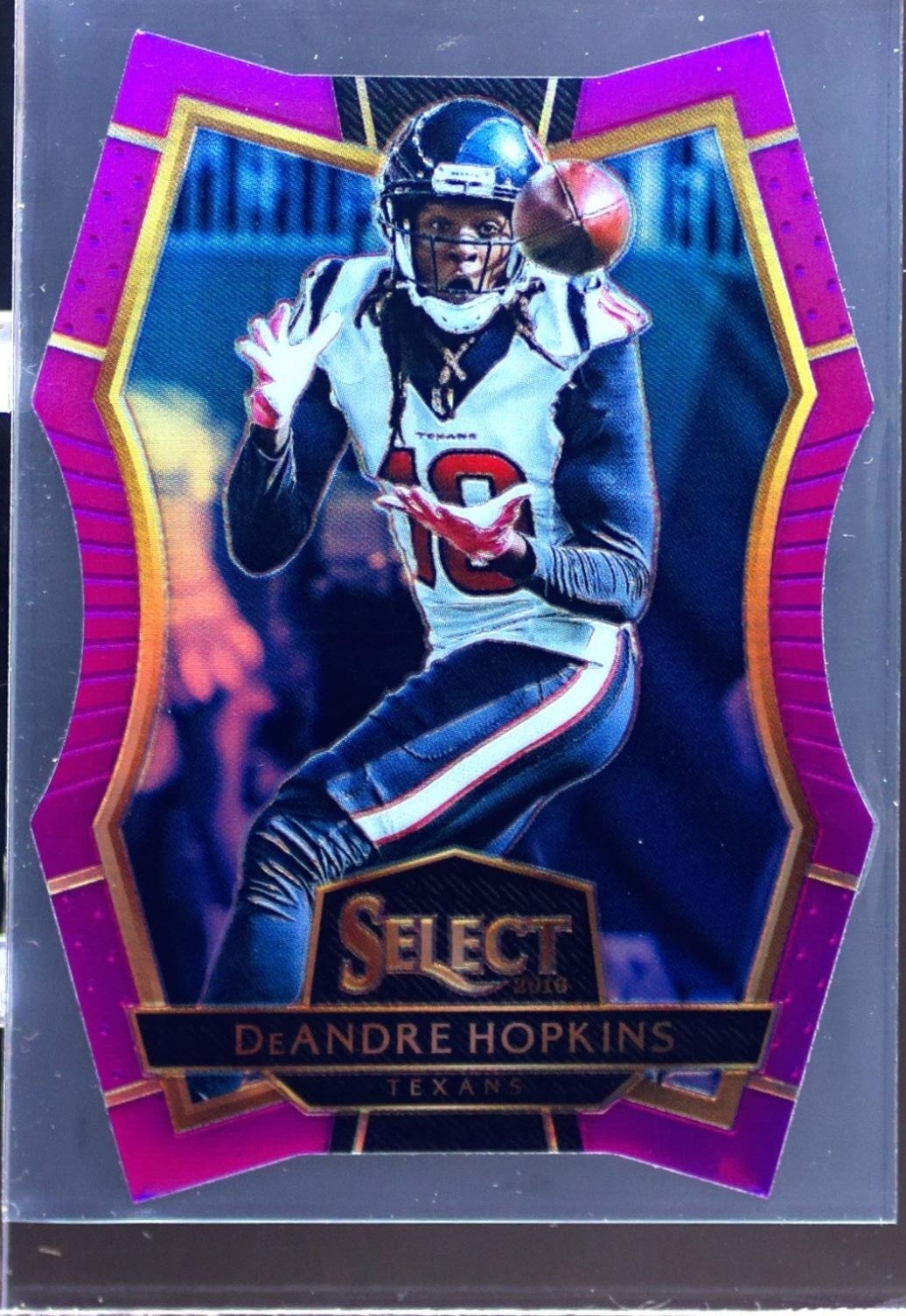 2016 Select DeAndre Hopkins Purple Die Cut Prizm /75 #117 Texans