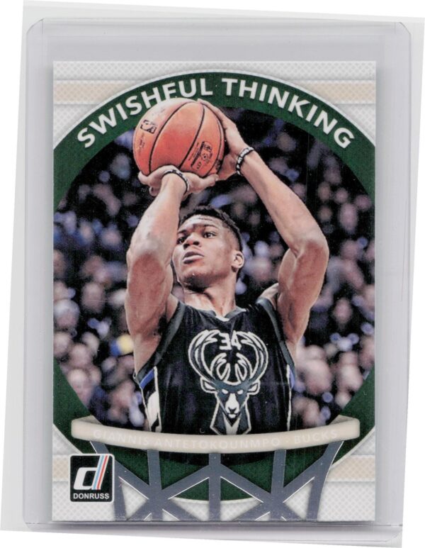 2017-18 Donruss Giannis Antetokounmpo #6 Bucks Swishful Thinking