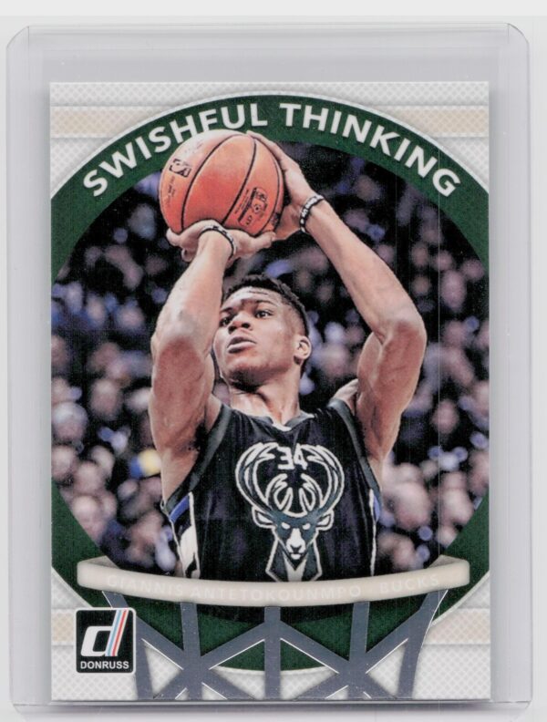 2017-18 Donruss Giannis Antetokounmpo #6 Bucks Swishful Thinking