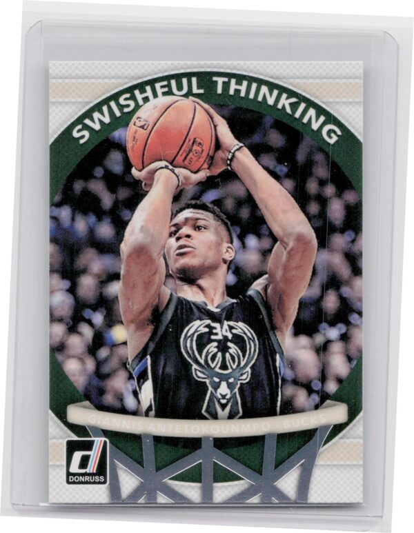 2017-18 Donruss Giannis Antetokounmpo #6 Bucks Swishful Thinking
