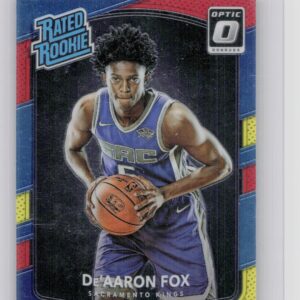 2017-18 Donruss Optic De'Aaron Fox 2017-18 Optic red and yellow #196 Kings