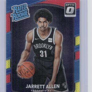 2017-18 Donruss Optic Jarrett Allen Red and Yellow #179 Nets