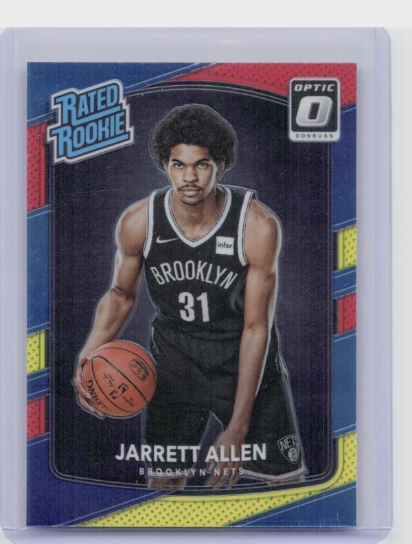 2017-18 Donruss Optic Jarrett Allen Red and Yellow #179 Nets