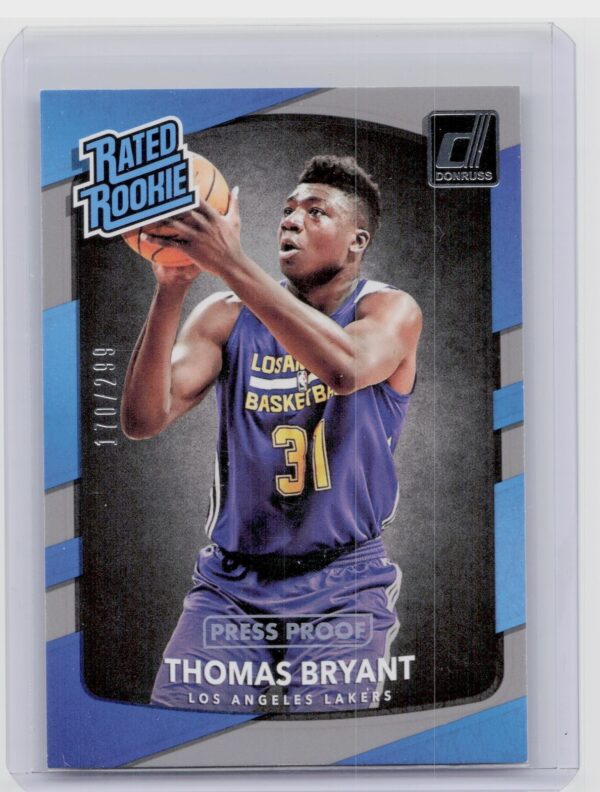 2017-18 Donruss Thomas Bryant Press Proof Silver /299 #160 Lakers