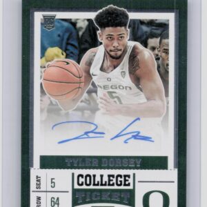 2017-18 Panini Contenders Draft Picks Tyler Dorsey AU #82 Ducks College Ticket