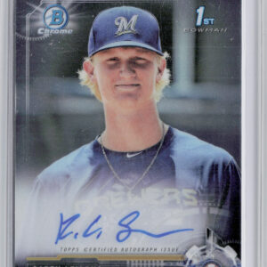 2017 Bowman Draft Caden Lemons AU #CDA-CL Brewers Chrome Draft Pick Autographs
