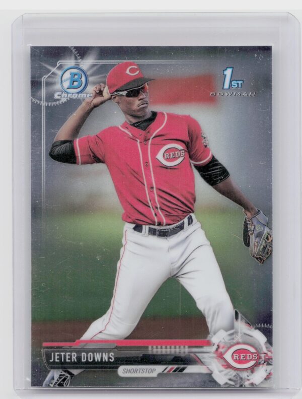 2017 Bowman Draft Jeter Downs Chrome #BDC-6 Reds