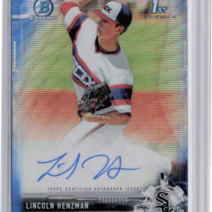 2017 Bowman Draft Lincoln Henzman AU SN150 #CDA-LH Sox Chrome Draft Pick Autogra