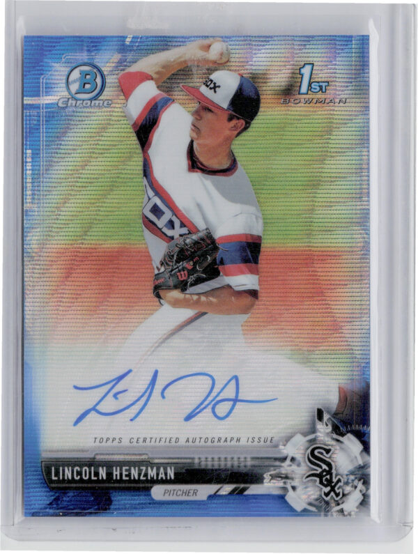 2017 Bowman Draft Lincoln Henzman AU SN150 #CDA-LH Sox Chrome Draft Pick Autogra