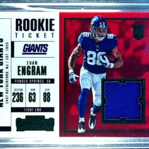 2017 Contenders Evan Engram JSY VAR #SW-24 Giants Rookie Ticket Swatches