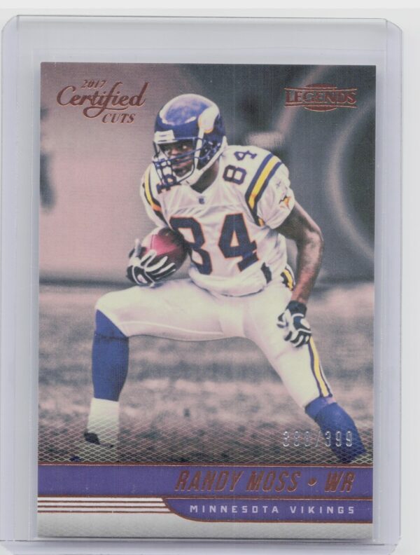 2017 Donruss Certified Cuts Randy Moss SN399 #136 Vikings