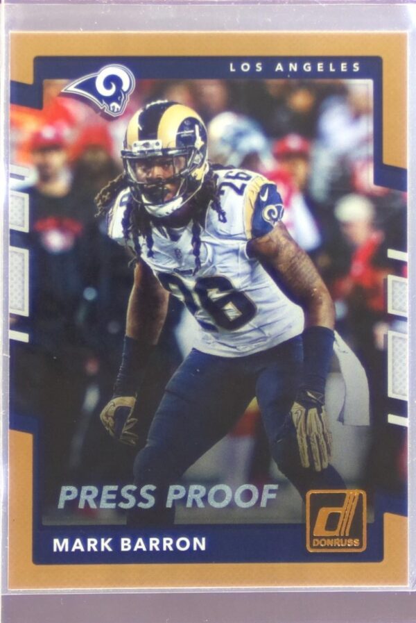 2017 Donruss Mark Barron Press Proof Bronze #257 Rams