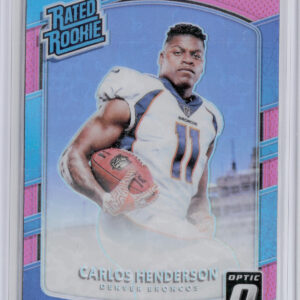 2017 Donruss Optic Carlos Henderson Pink #186 Broncos