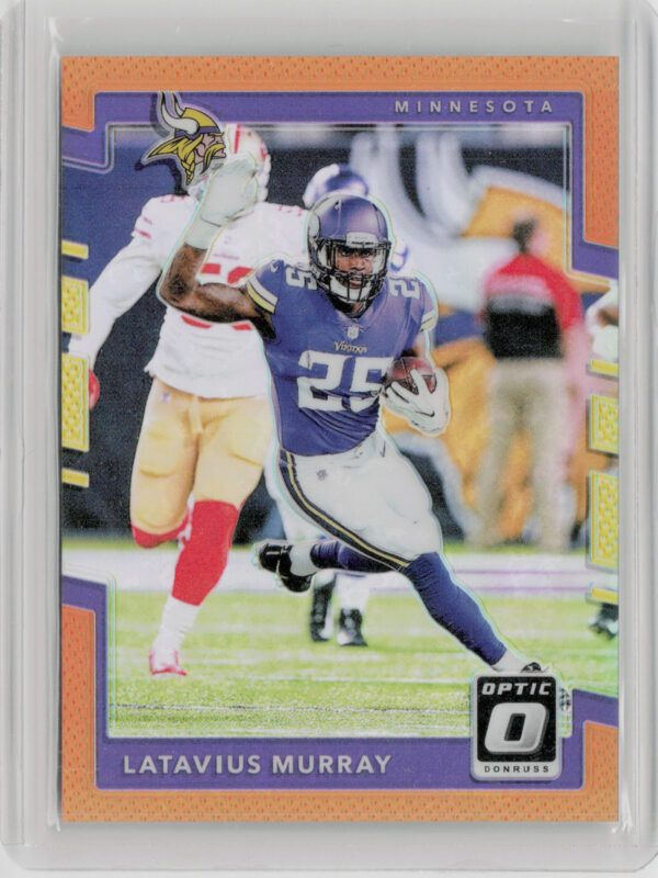 2017 Donruss Optic Latavius Murray Orange SN199 #28 Vikings