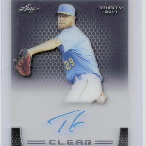 2017 Leaf Trinity Trevor Clifton Auto #CA-TC1 Cubs Clear Autographs Gray