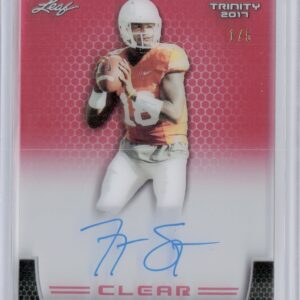 2017 Leaf Trinity Tyrone Swoopes AU SN5 #CA-TS1 Longhorns Clear Autographs Red