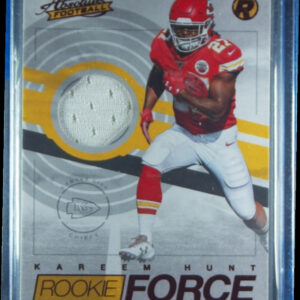 2017 Panini Absolute Kareem Hunt MEM #17 Chiefs Rookie Force