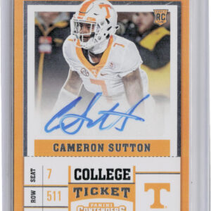 2017 Panini Contenders Draft Picks Cameron Sutton AU #208 Volunteers
