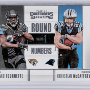 2017 Panini Contenders Leonard Fournette / Christian McCaffrey #RN-2 Panthers Ro